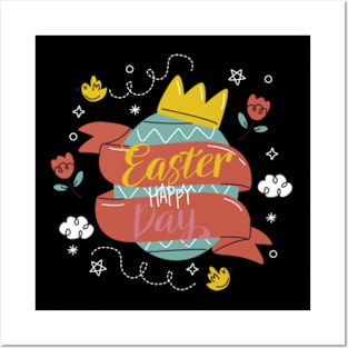 happy easter day funny gift T-Shirt Posters and Art